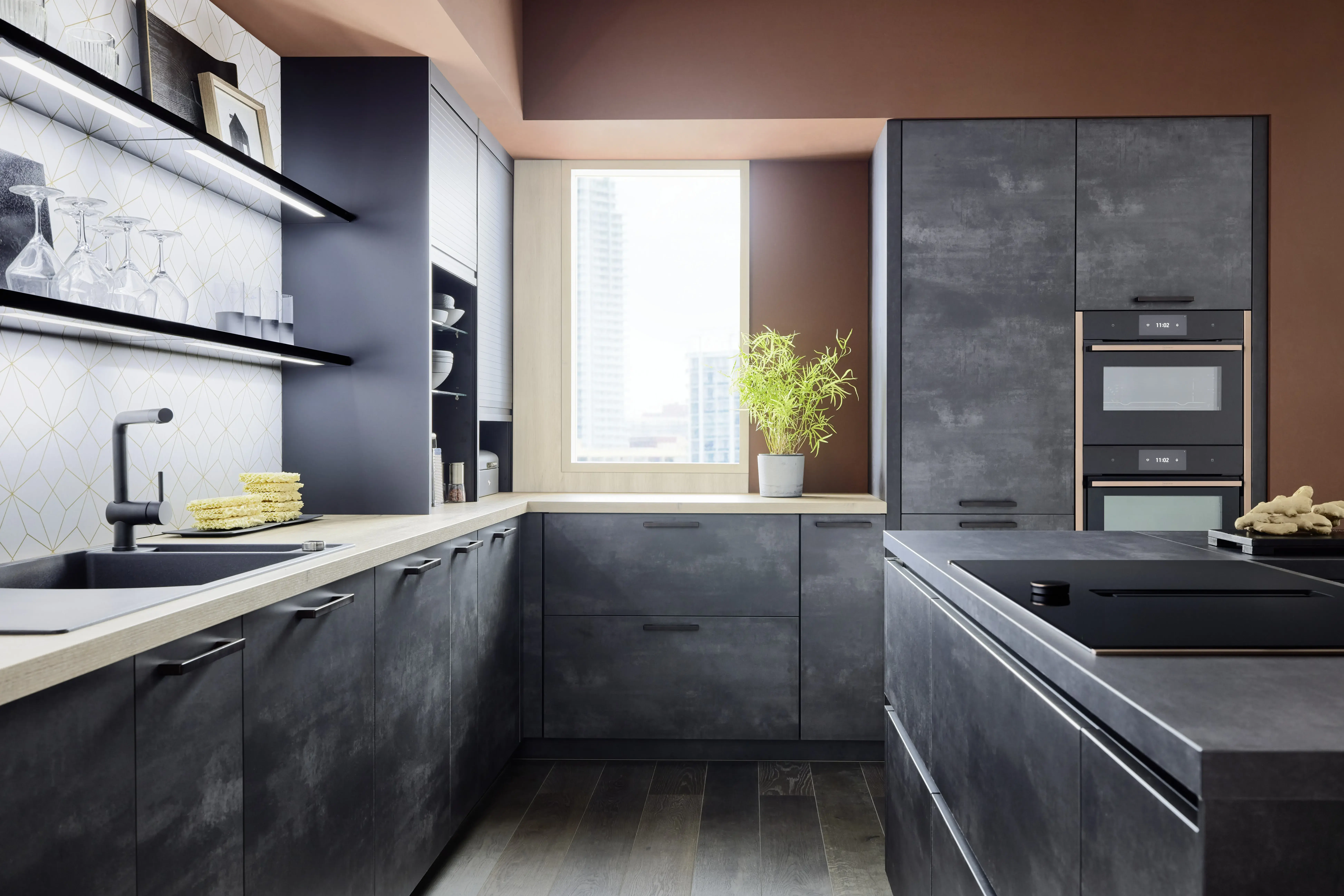 NOBILIA Japandi mit Neff Geräten - Gegenschuss